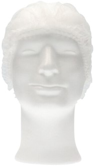 Haarnet CMT clip non-woven L 53cm PP wit 100 stuks