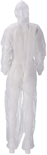 Overall CMT M non-woven ritssluiting PP wit 50 stuks-3