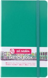 Schetsboek Talens Art Creation 80 witte vellen 140gr 130x210mm woudgroen