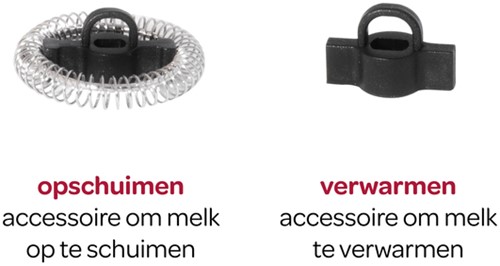 Melkopschuimer Inventum 240ml zwart met rvs-3