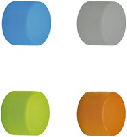 Magneet MAUL Neodymium rond siliconen 14.6x9mm 1,5kg 8 stuks