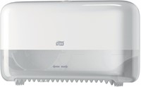 Toiletpapierdispenser Tork T7 Elevation Optiserve Coreless medium duo wit 558040