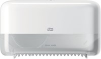 Toiletpapierdispenser Tork T7 Elevation Optiserve Coreless medium duo wit 558040-3