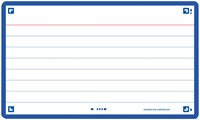 Flashcard Oxford 2.0 75x125mm 80 vel 250gr lijn blauw