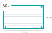 Flashcard Oxford 2.0 75x125mm 80 vel 250gr lijn mint-2