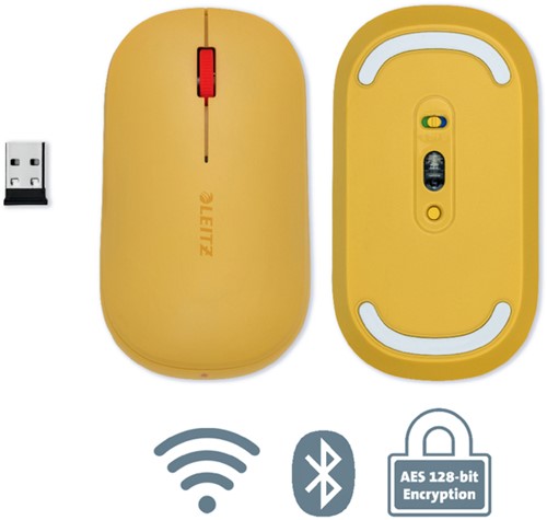 Draadloos muis Leitz Cosy geel-3
