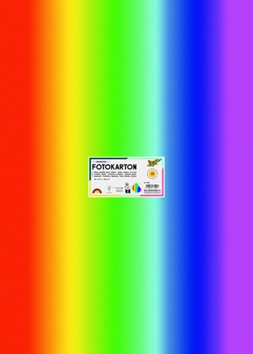 Fotokarton Folia 300gr 50x70cm 10vel 1650 regenboog-2