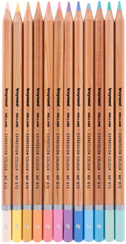 Kleurpotlood Bruynzeel Expression set à 12 stuks pastel-2