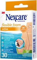 Wondpleister Nexcare active flexible foam waterbestendig 30 stuks assorti-3