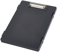 Klembordkoffer MAULtred A4 staand met opbergvak zijopening PP zwart-2