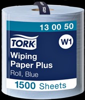 Poetspapier Tork W1 Plus Premium 2-laags 1500 vel blauw 130050-2