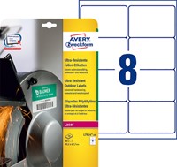 Etiket Avery L7914-10 99.1x67.7mm polyethyleen wit 80 stuks-2