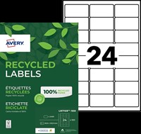 Etiket Avery LR7159-100 63.5x33.9mm recycled wit 2400 etiketten-2
