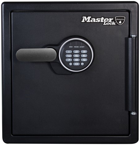 Kluis MasterLock brandvrij en waterdicht electronisch combi-slot XL zwart ZA43-2