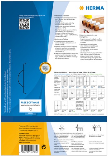 Etiket HERMA 10773 105x148mm weerbestendig wit 320 stuks-2