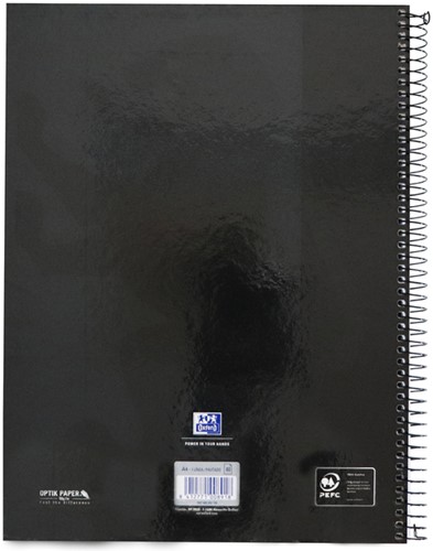 Notitieboek Oxford Classic Europeanbook A4+ 4-gaats lijn 160 pagina's zwart-2