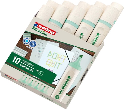 Markeerstift edding 24 EcoLine pastel groen-3