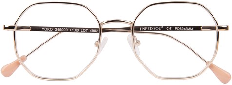 Leesbril I Need You +1.00 dpt Yoko goud