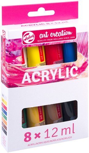 Acrylverf Talens Art Creation 12ml set à 8 kleuren-2