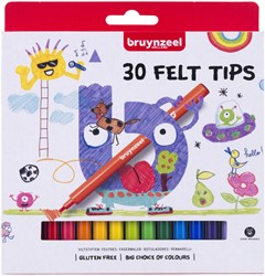 Viltstift Bruynzeel Kids set à 30 kleuren