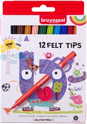 Viltstift Bruynzeel Kids set à 12 kleuren