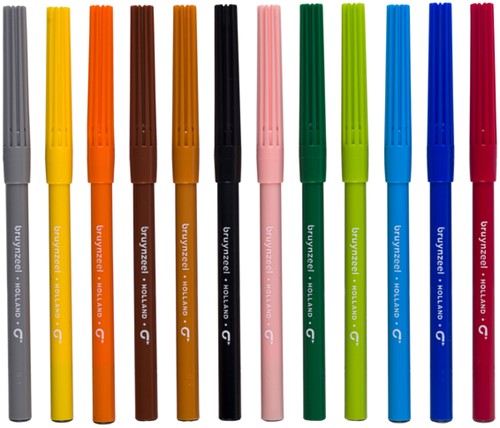 Viltstift Bruynzeel Kids set à 12 kleuren-2