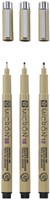 Fineliner Sakura Pigma Micron set à 3 schrijfbreedtes zwart-2