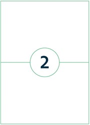 Etiket Qbasic A4 1.000 vel 210x148mm 2000 labels