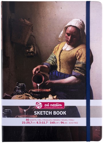 Schetsboek Talens Art Creation 80 witte vellen 140gr 210x297mm Het melkmeisje