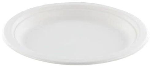 Bord IEZZY PF Ø 170mm suikerriet 50 stuks wit