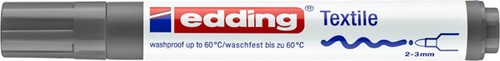 Textielmarker edding 4500 rond 2-3mm grijs-2
