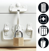 Hangslot MasterLock 4 gelijksluitend messing 40mm 4 stuks-1