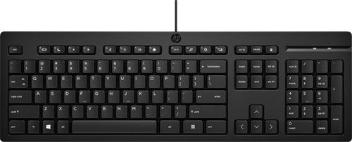 Toetsenbord HP 125 Qwerty zwart