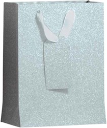 Cadeautas IG Group Zilver glitter 175x98x229mm