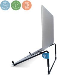 Laptopstandaard R-Go Travel Zwart