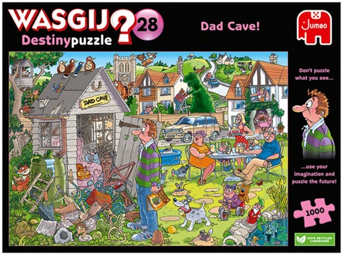 Puzzel Wasgij Destiny 28 De Mancave Van Pa! 1000 stukjes-3