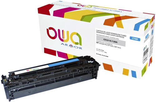 Tonercartridge OWA alternatief tbv HP CE321A blauw
