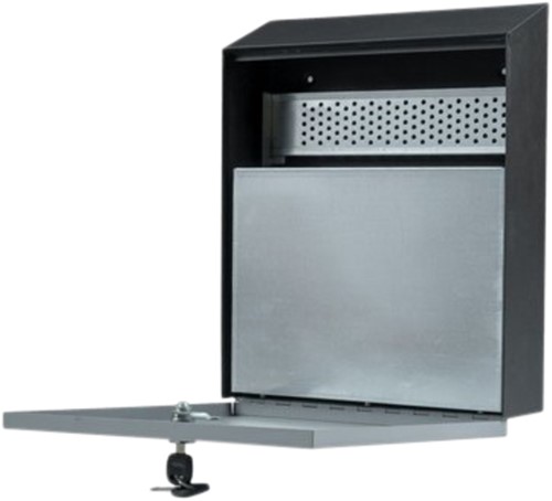 Asbak BRASQ wand 32x26cm zwart-2