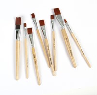 Kwast Qrea synthetisch haar nr 8 breedte 8,3mm-1