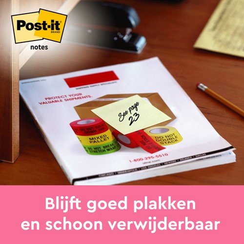Memoblok 3M Post-it 654 76x76mm geel 16 + 4 gratis-3