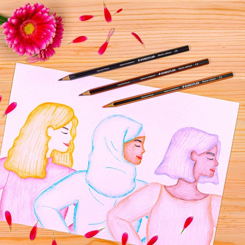 Kleurpotloden Staedtler Noris kleuren People of the World set à 12-3