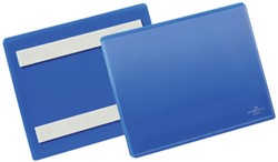 Documenthoes Durable zelfklevend A6 liggend blauw 50 stuks