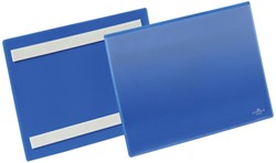 Documenthoes Durable zelfklevend A5 liggend blauw 50 stuks