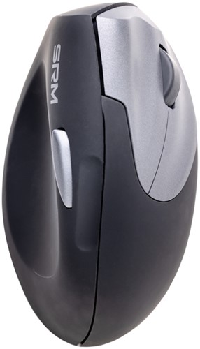 Muis Ergofy SRM VS4 rechts draadloos zilver zwart-2