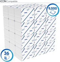 Toiletpapier Scott Control gevouwen 2-laags 110x186mm wit 8508-2