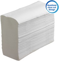 Handdoek Scott m-vouw 1-laags 203x240mm 16x250 vel wit 3749-1