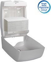 Handdoek Scott m-vouw 1-laags 203x240mm 16x250 vel wit 3749-2