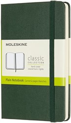 Notitieboek Moleskine pocket 90x140mm blanco hard cover myrtle green