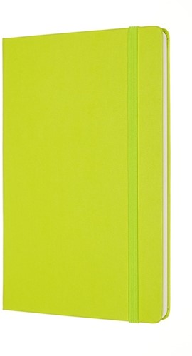 Notitieboek Moleskine large 130x210mm blanco hard cover lemon green-2