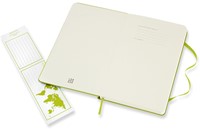 Notitieboek Moleskine large 130x210mm blanco hard cover lemon green-2